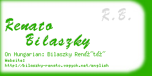 renato bilaszky business card